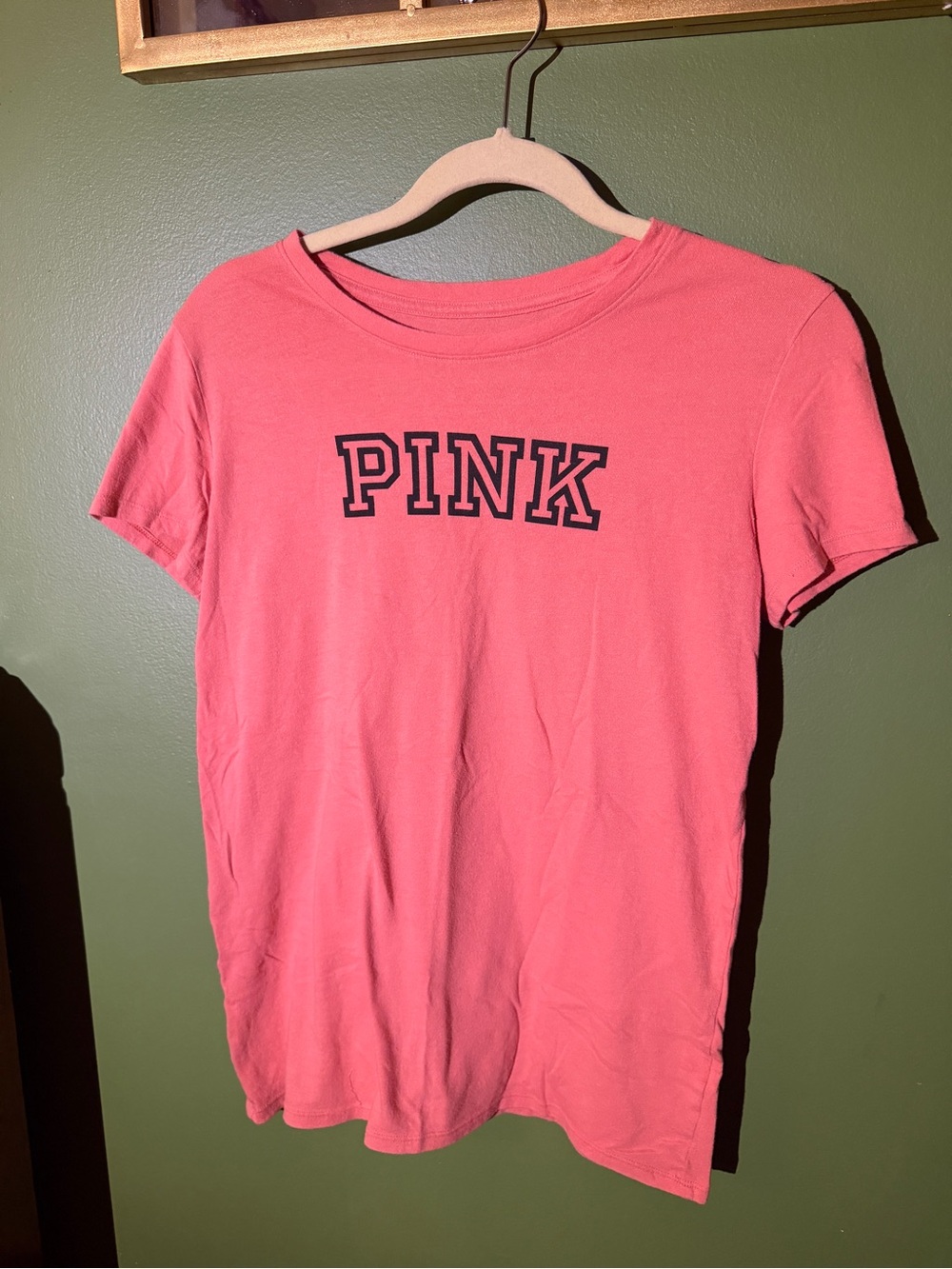 PINK Victoria's Secret Crewneck Short Sleeve Tee in Pink